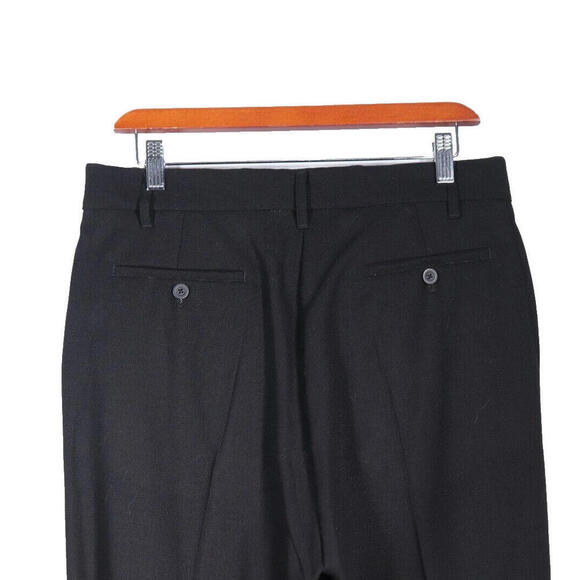 Rick Owens Women's Size 6 Black Cropped Trousers Pants Dress High Rise 100% Wool - Picture 7 of 15